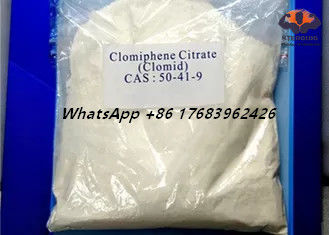 99% czystości Cytrynian klomifenu Sterydy antyestrogenowe Clomid Biały krystaliczny proszek CAS 50-41-9